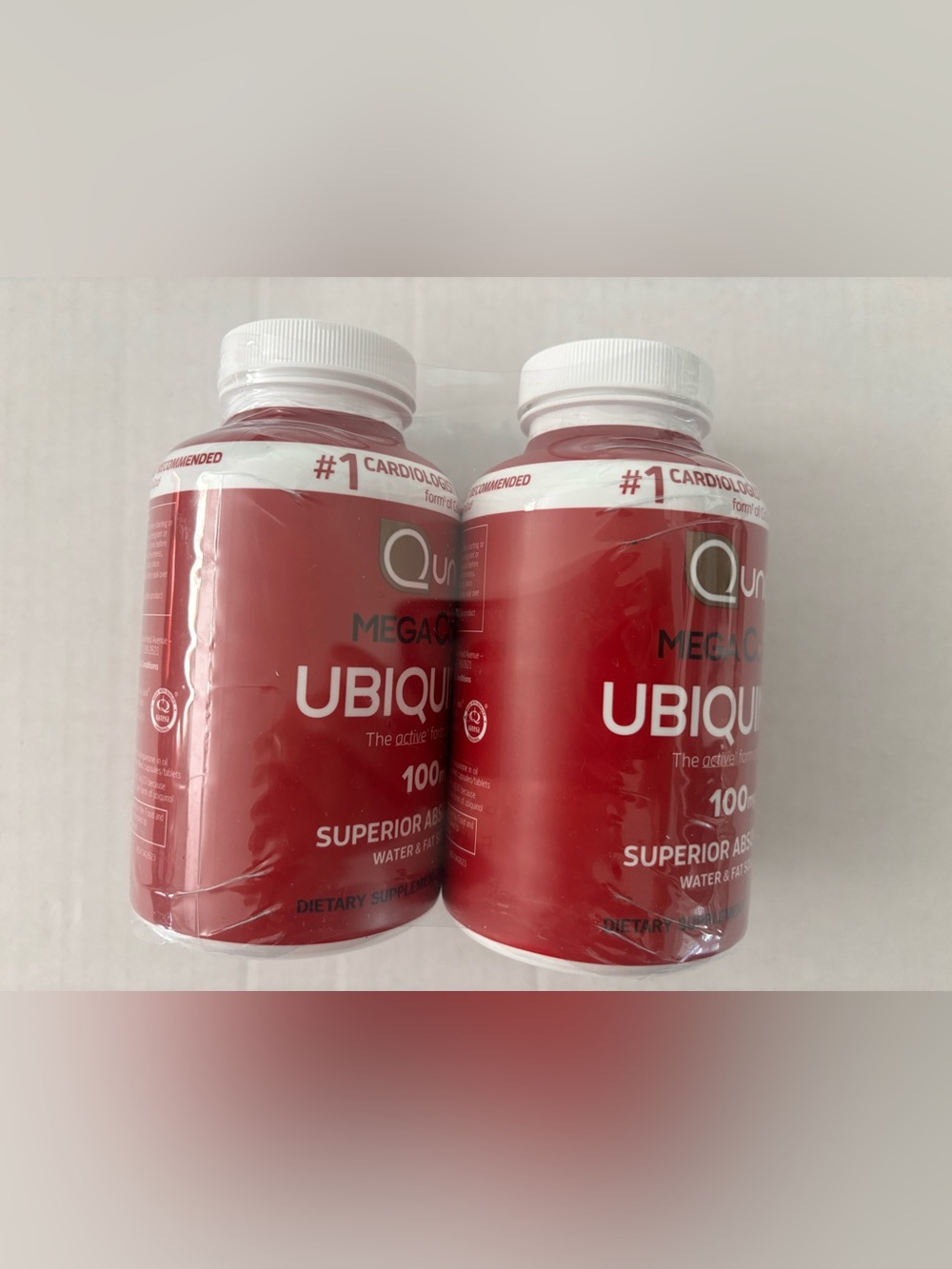 New! 240 pcs Qunol Ubiquinol 100mg Mega Water Fat Soluble Sofgels Exp 05/2029